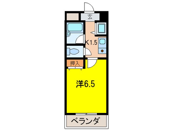 メルベーユ西宮の物件間取画像